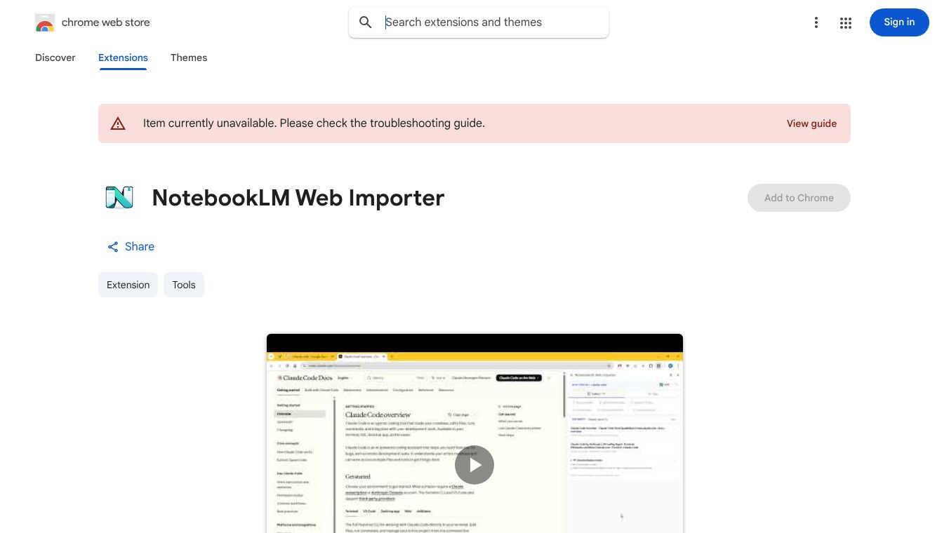 NotebookLM Web Importer