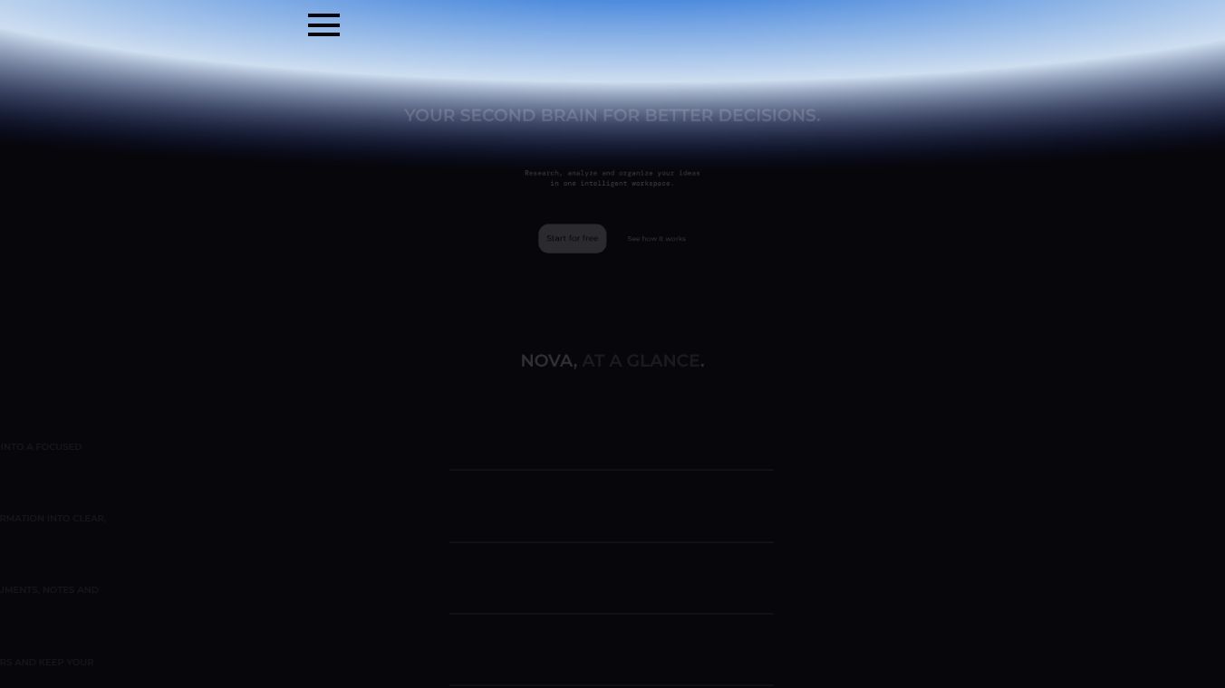 NOVA — AI & Spatial Framer Template