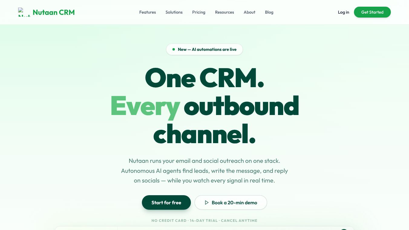 Nutaan CRM