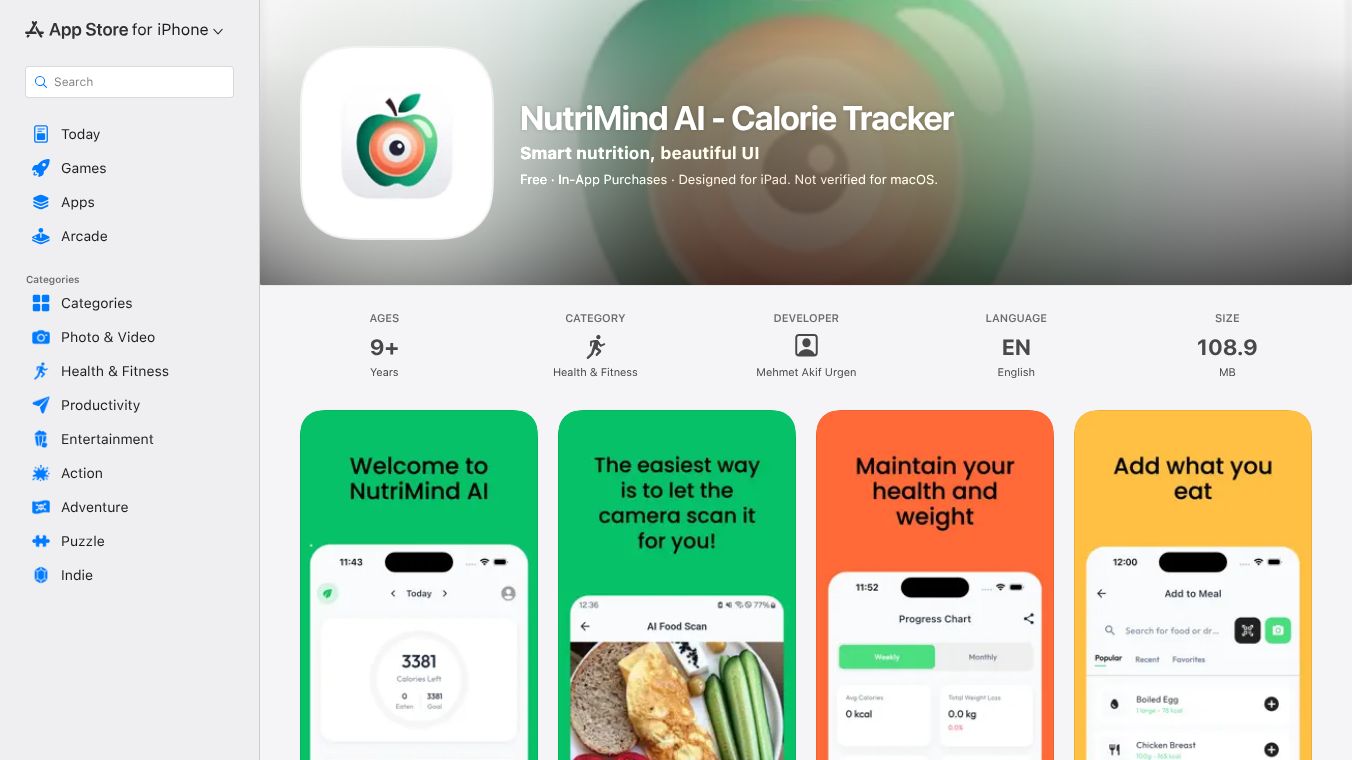 NutriMind AI - Calorie Tracker