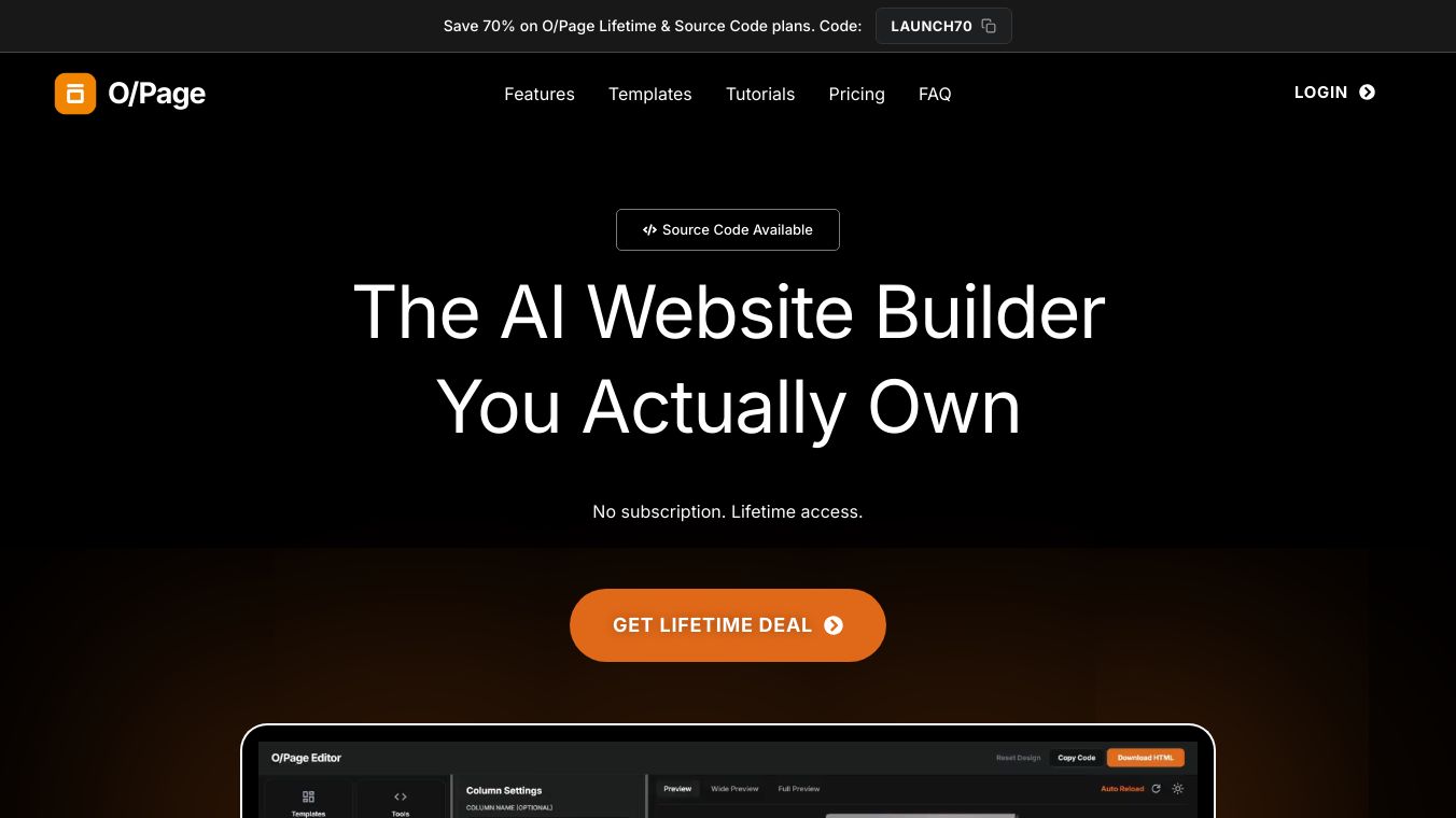 O/Page Website Builder