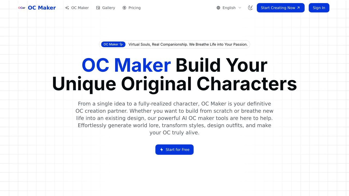 OCer - Your All-in-One AI OC Maker