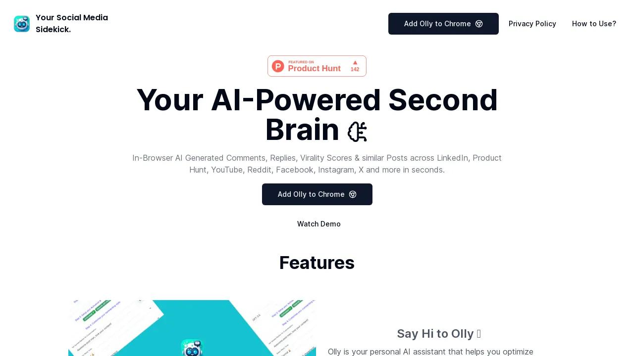 Olly - AI Social Media Co-Pilot