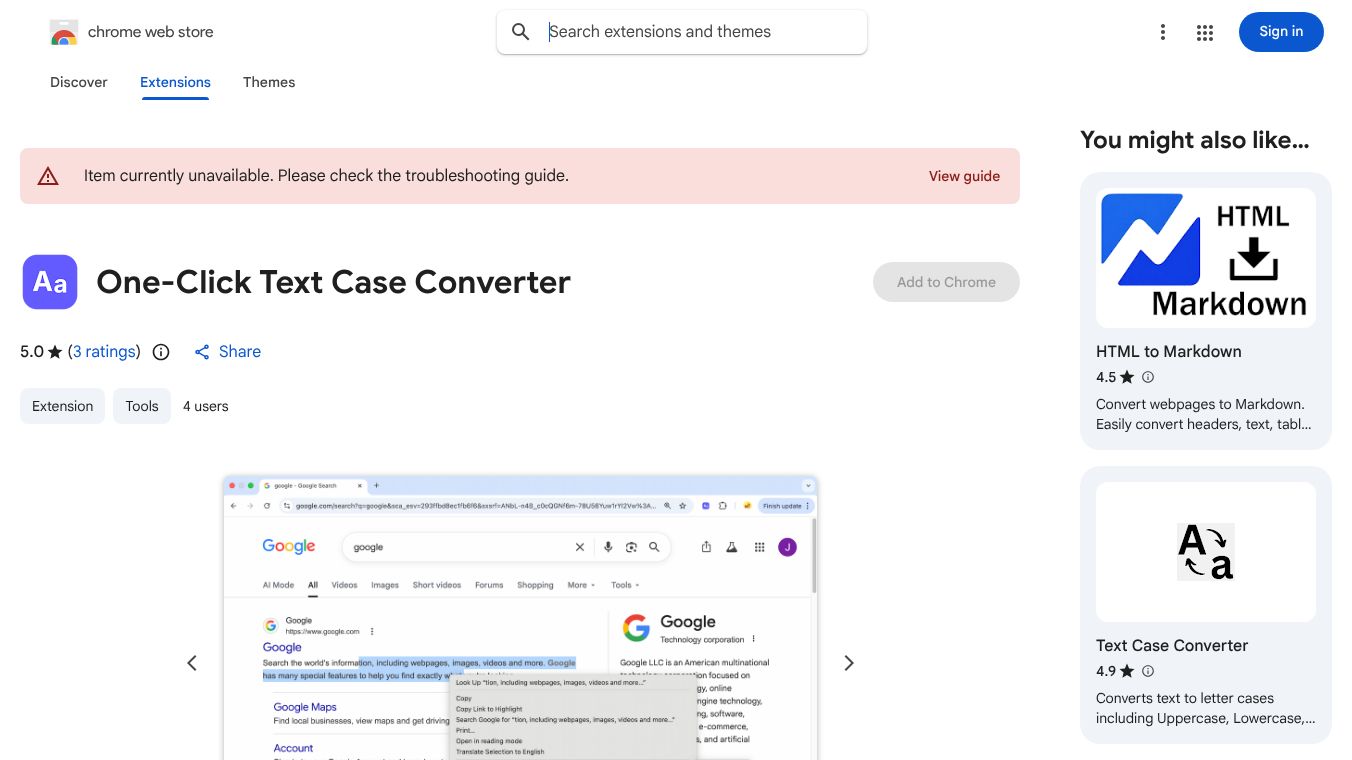 One-Click Text Case Converter