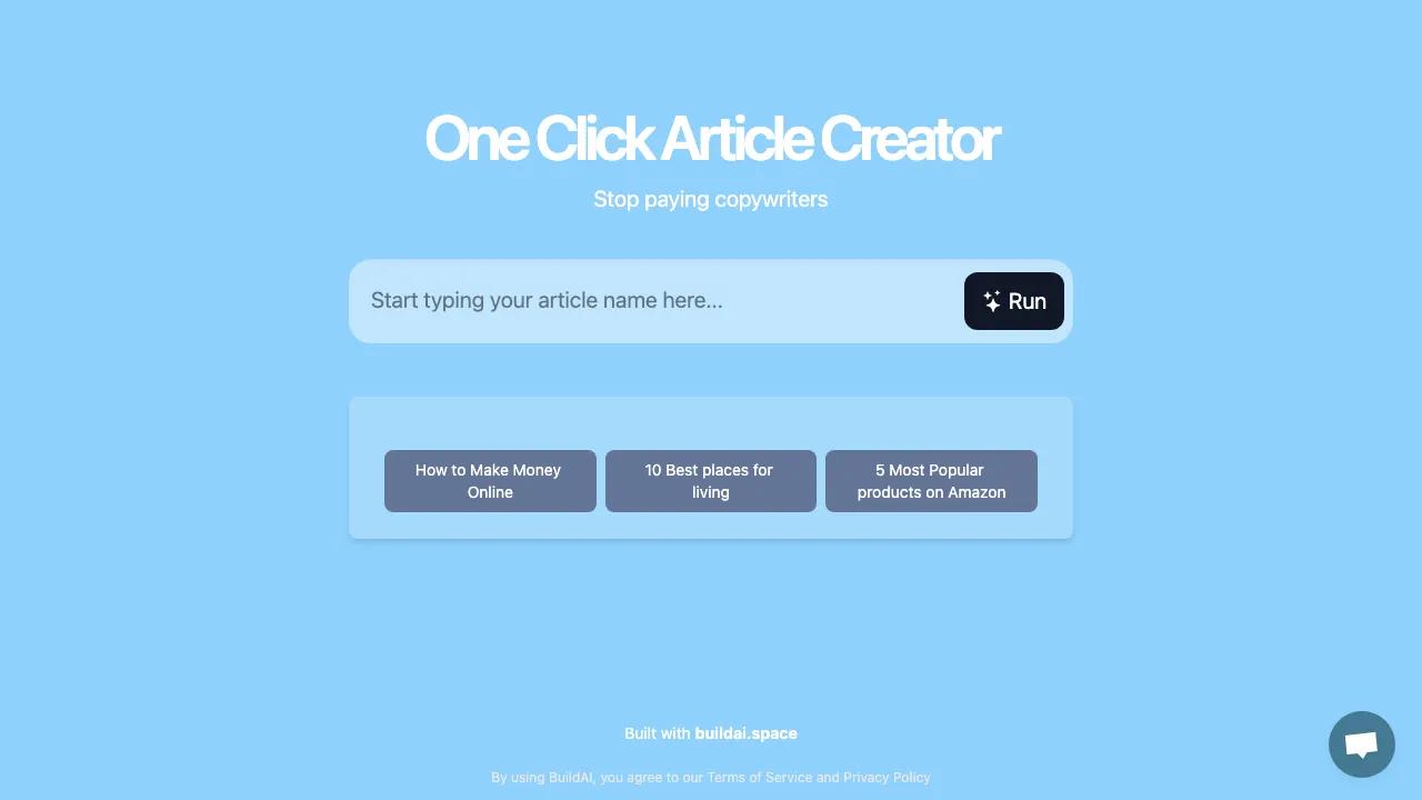 OneClickArticleCreator