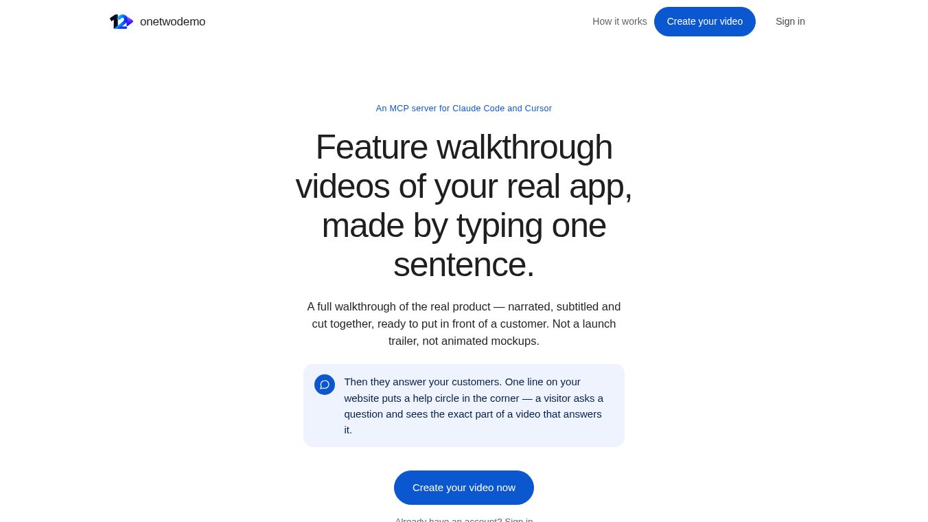 OneTwo Demo