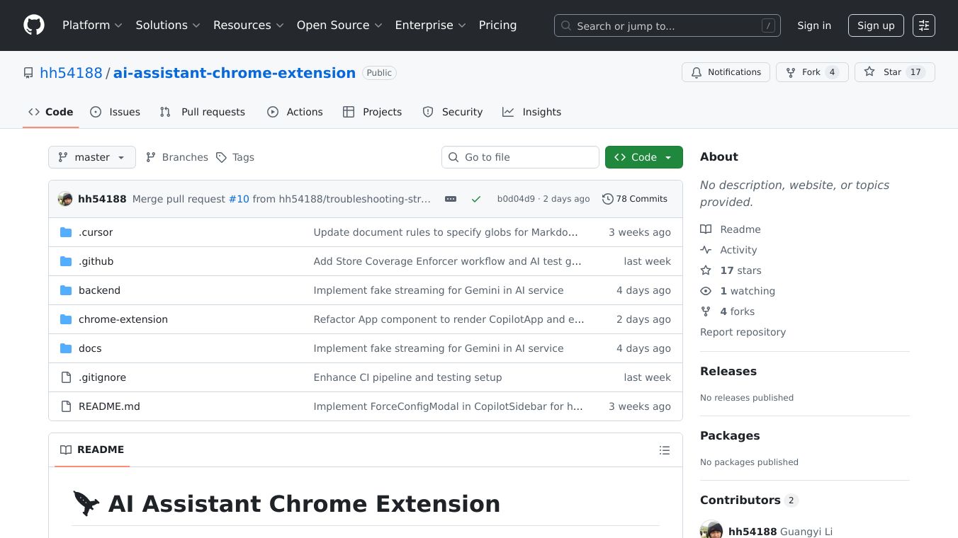 Open Source AI Chrome Extension