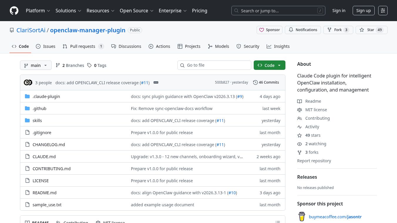 OpenClaw Manager: Claude Code