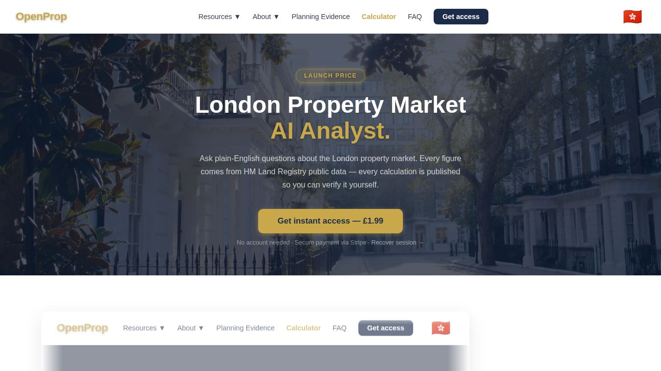 OpenProp Property Market AI Analyst