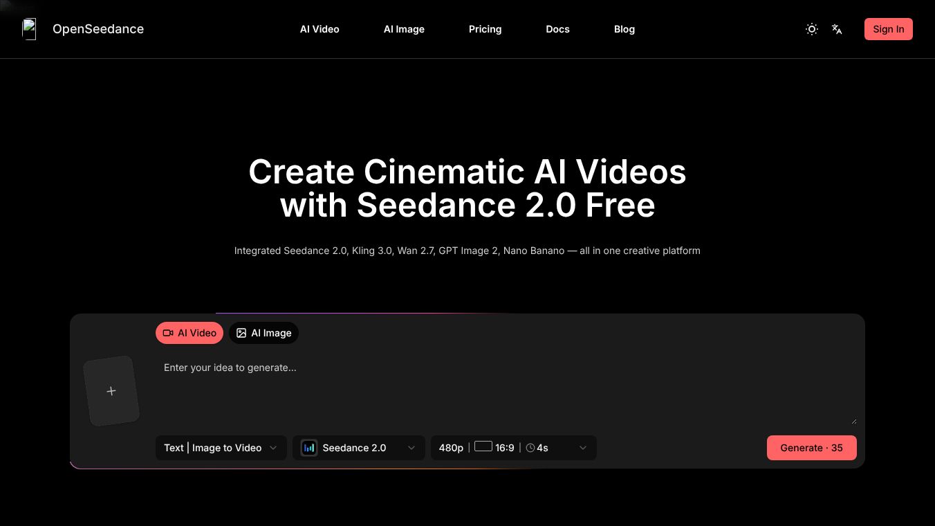 Openseedance: Seedance 2.0 Video