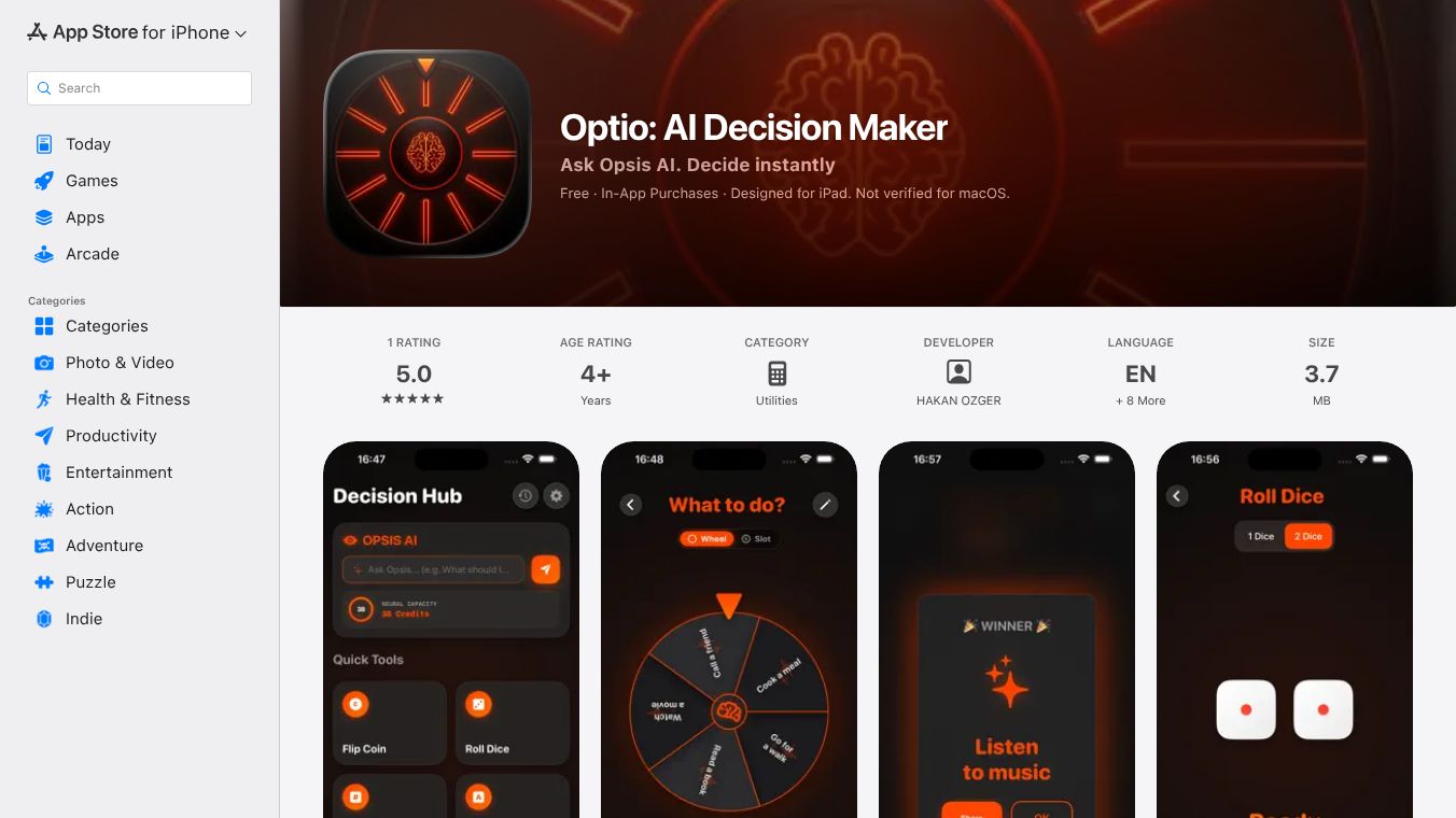 Optio: AI Decision Maker