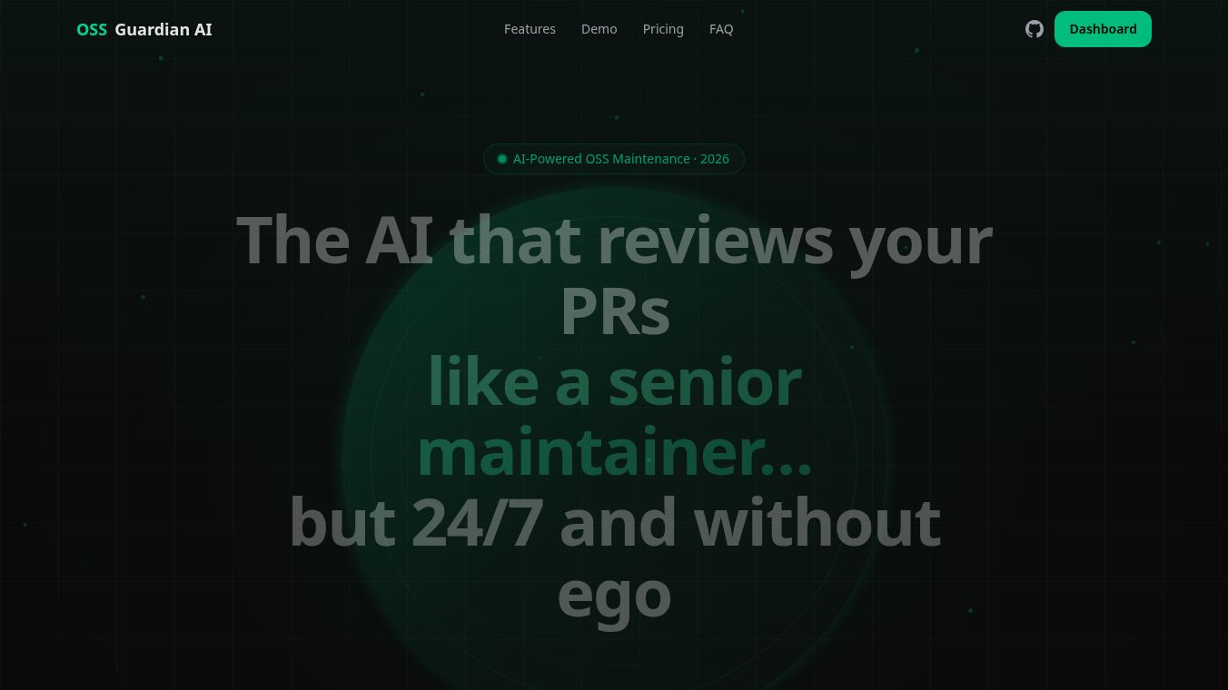 OSS Guardian — Spec-Compliant AI Review