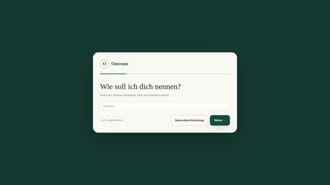 Outcome V12.2.2 starten