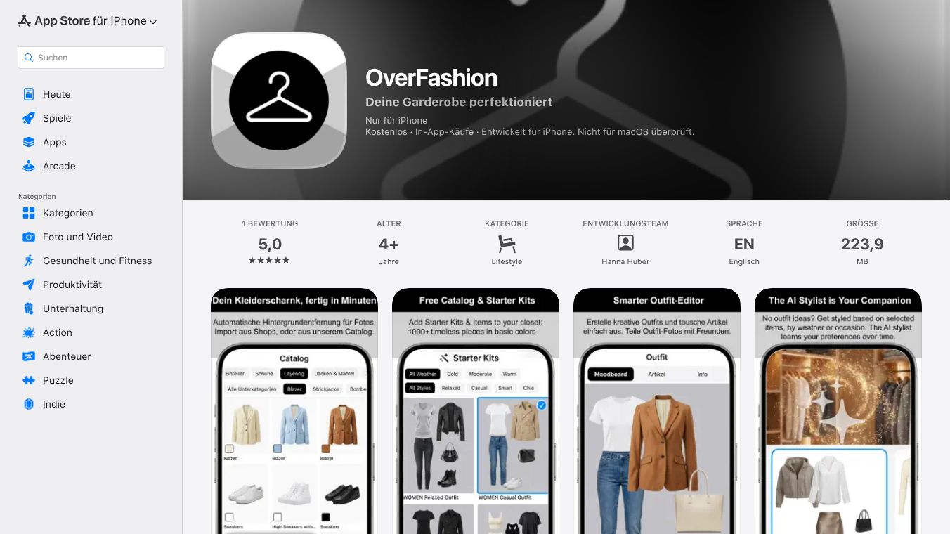 OverFashion - Your Wardrobe, Mastered