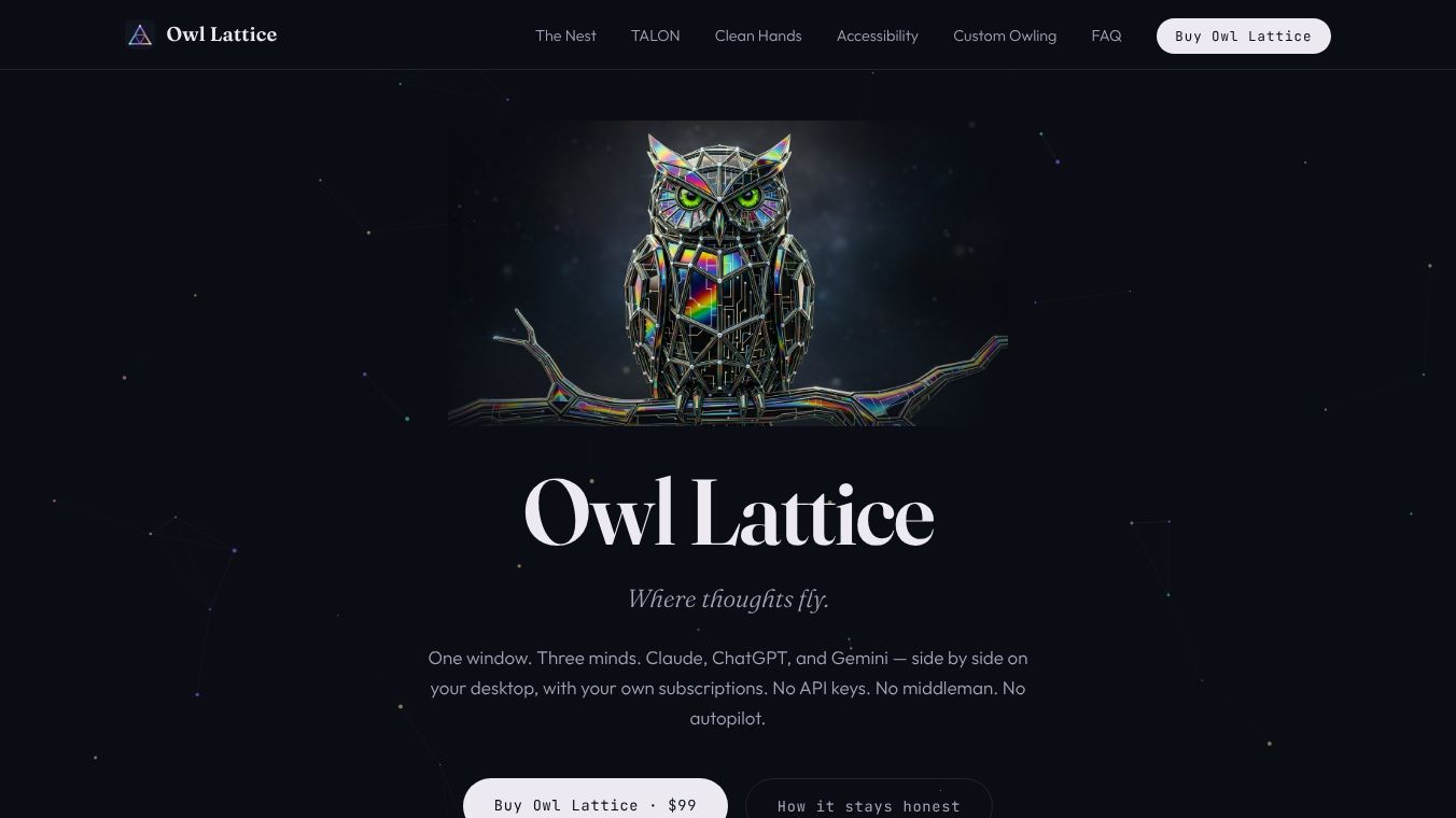 Owl Lattice — Where Thoughts Fly