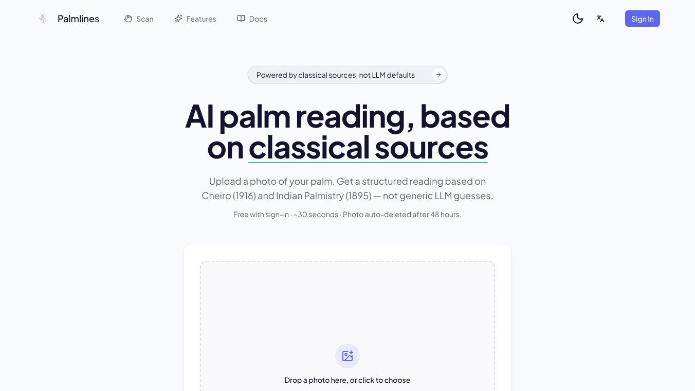 Palmlines - Ancient palm reading