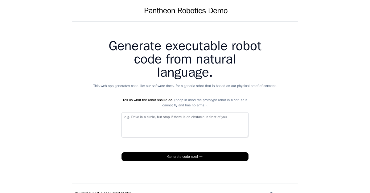 Pantheon Robotics