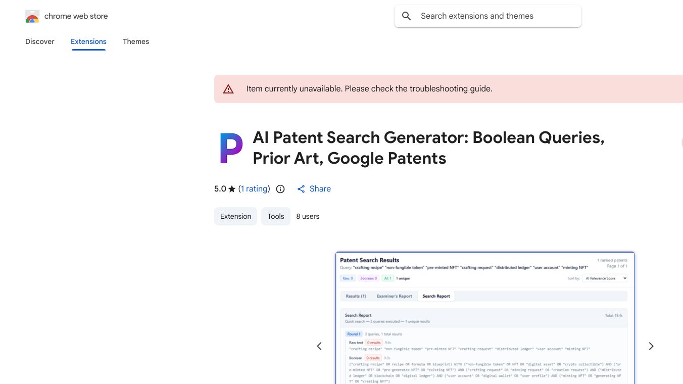 Patent Search Generator
