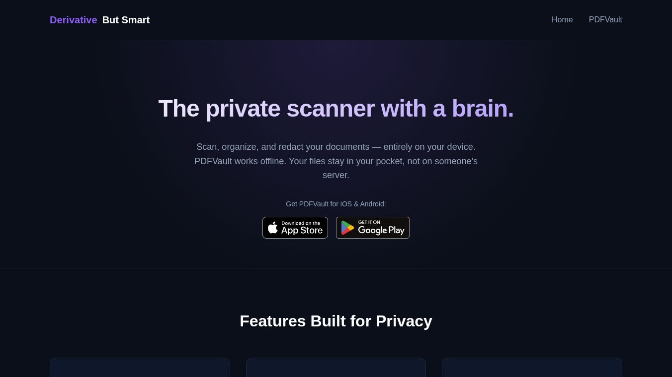 PDF Vault - Derivative But Smart LLC
