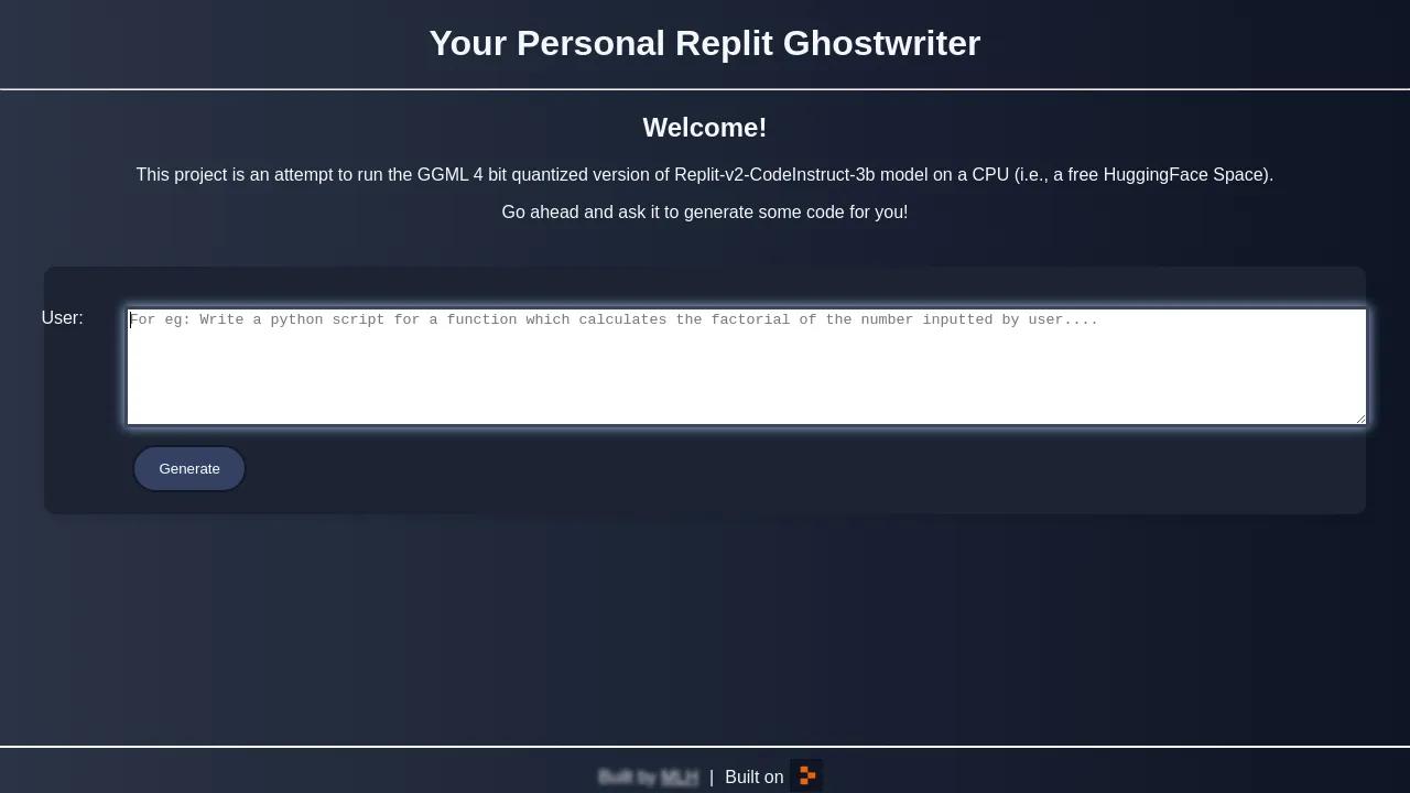 Personal Replit Ghostwriter