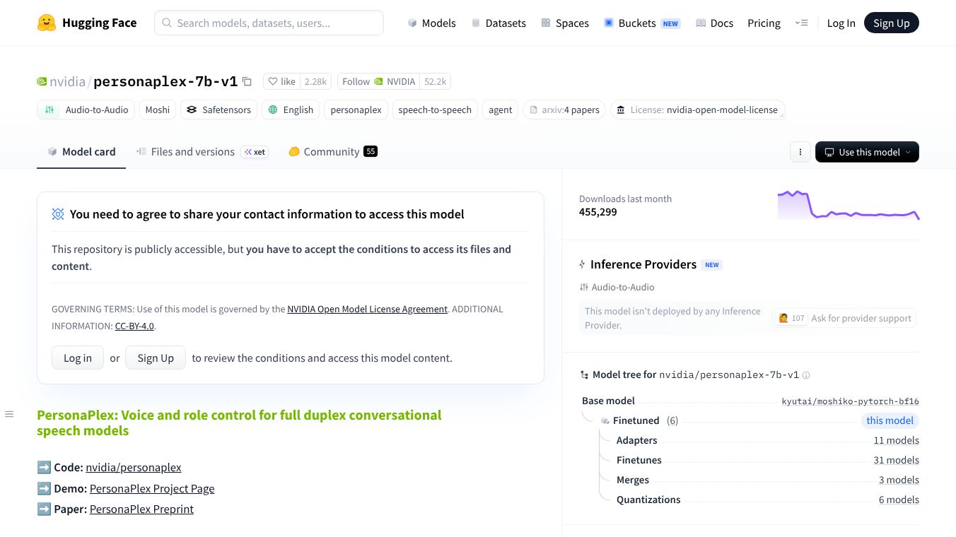 PersonaPlex by NVIDIA