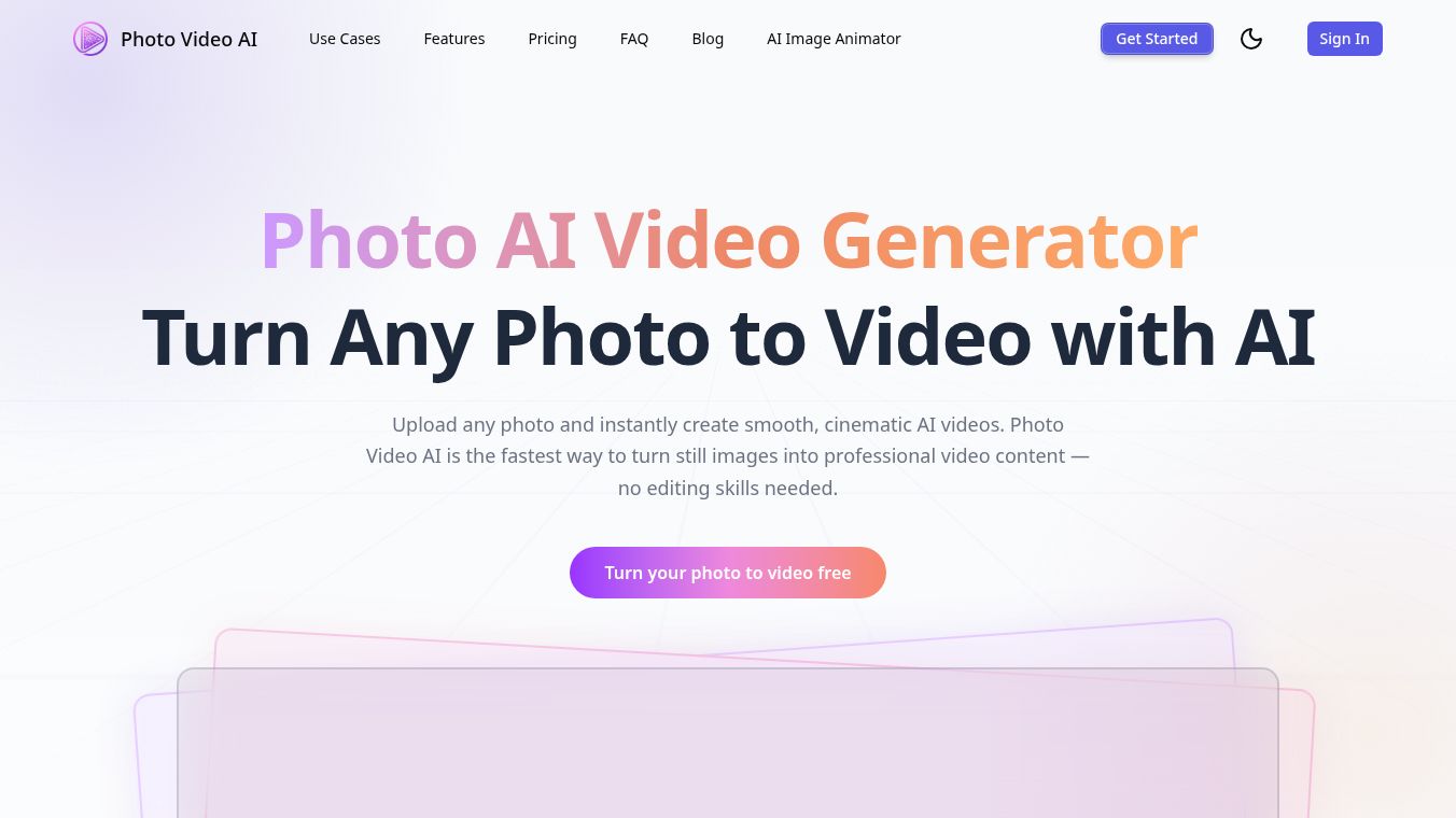 Photo AI Video Generator