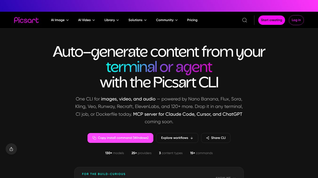 Picsart CLI