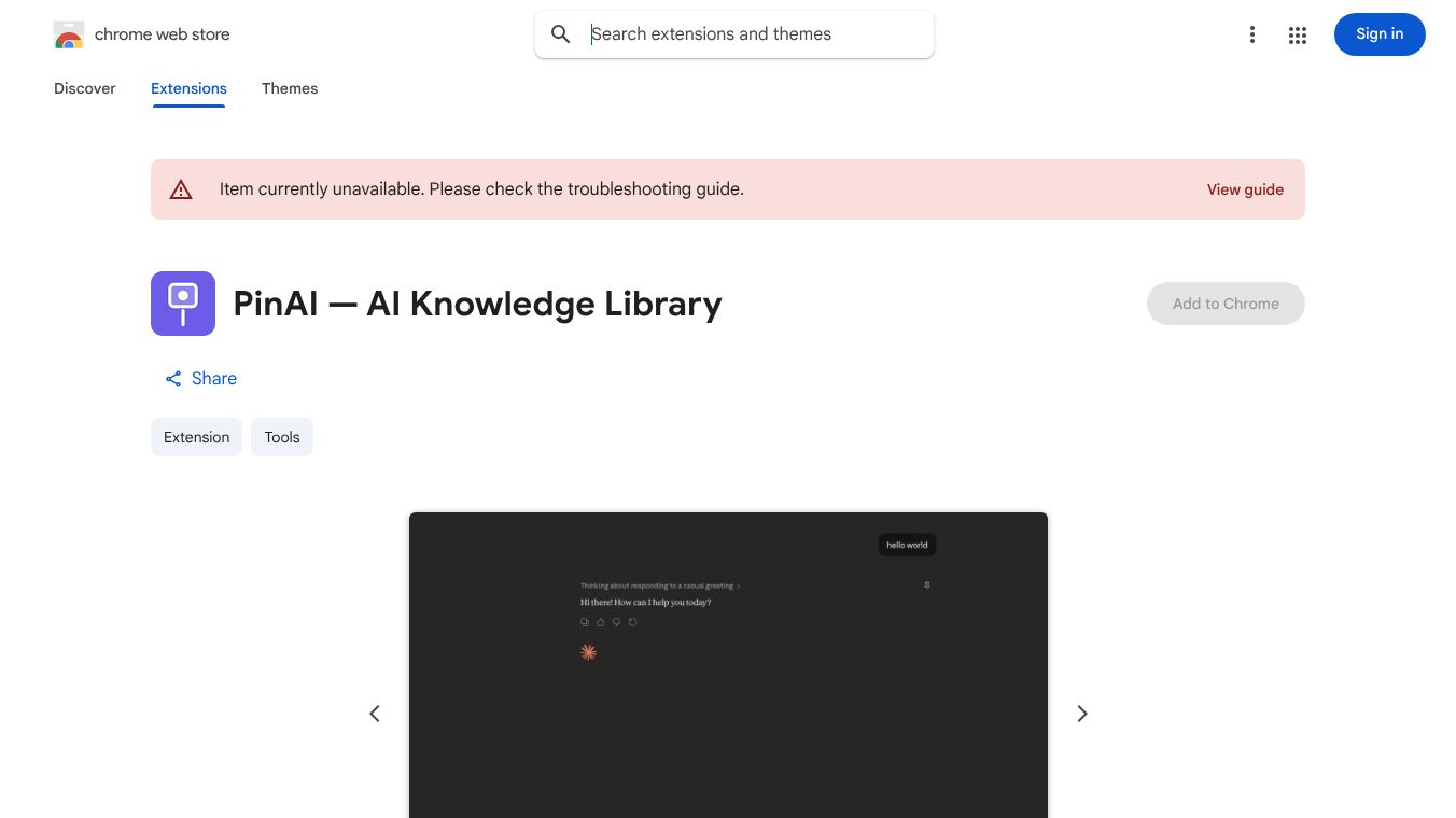 PinAI - AI Knowledge Library