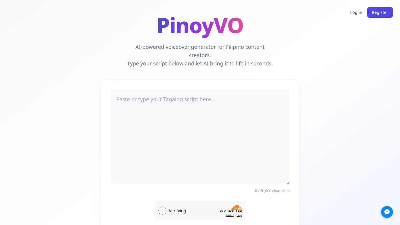 PinoyVO — Generate Filipino Voiceover