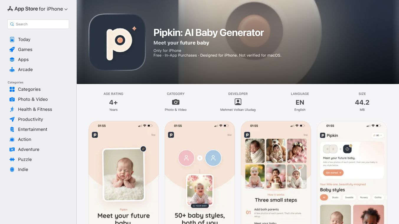 Pipkin: AI Baby Generator