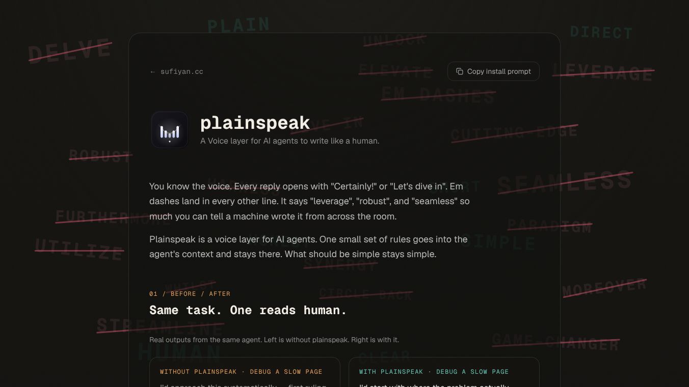 Plainspeak