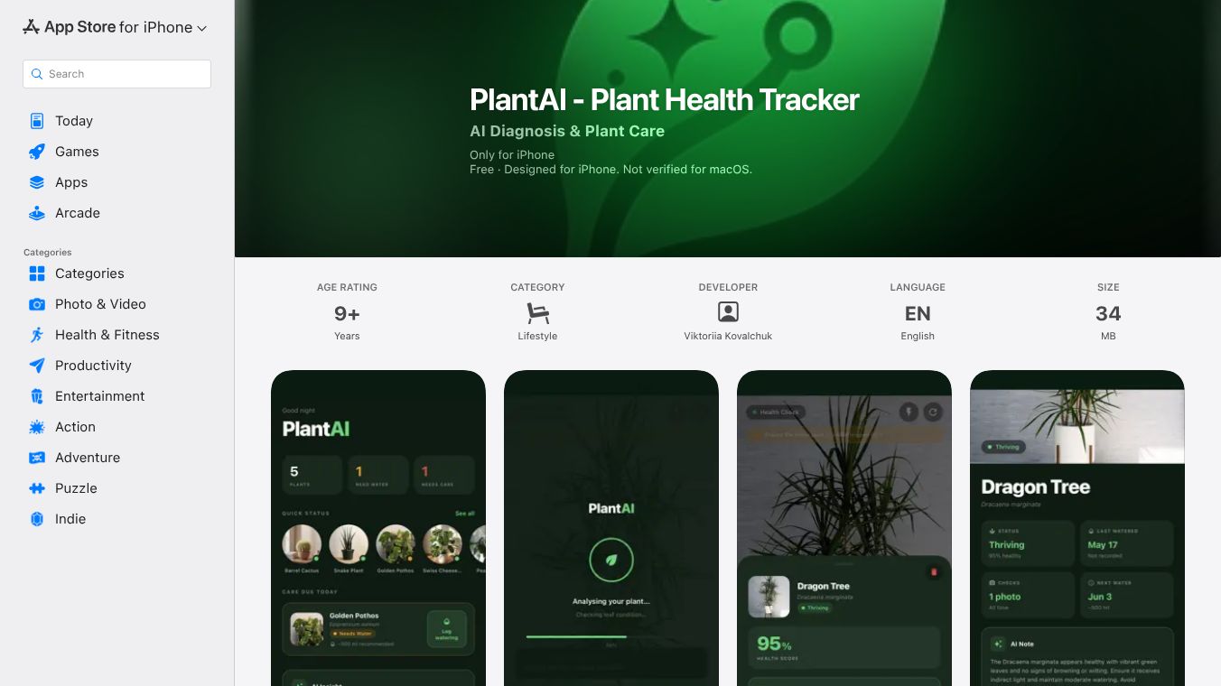 PlantAI - Plant Health Tracker