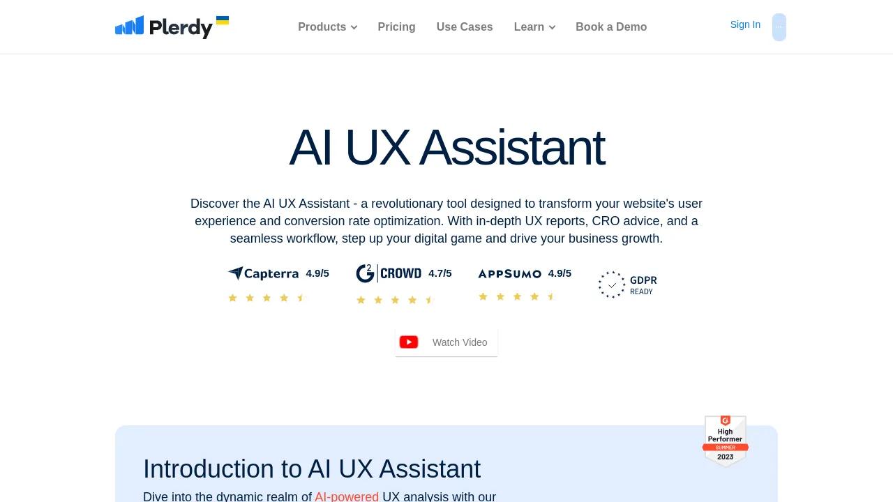 Plerdy AI UX Assistant