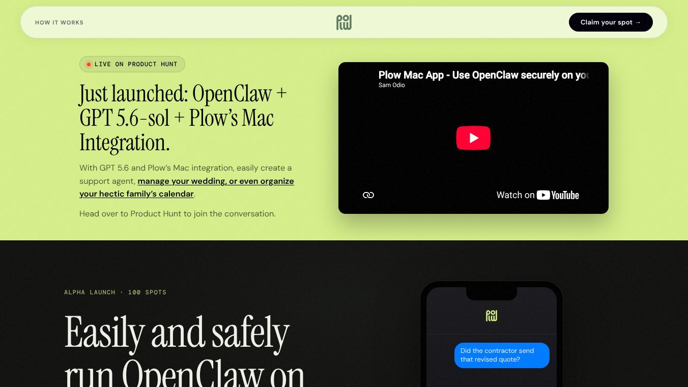 Plow Mac App