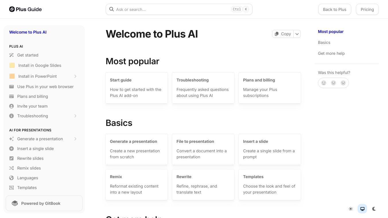Plus AI Presentation Agent