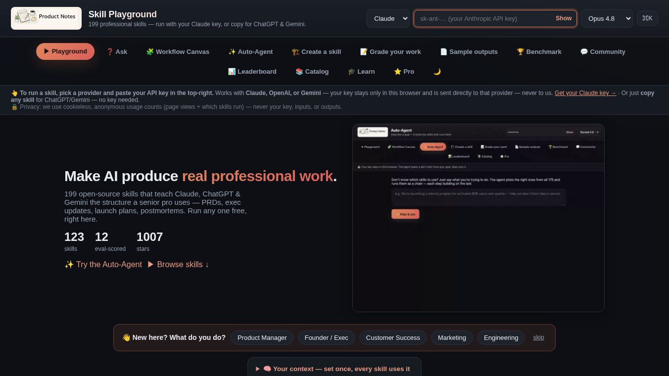 PM Skills — 174 eval-scored AI skills