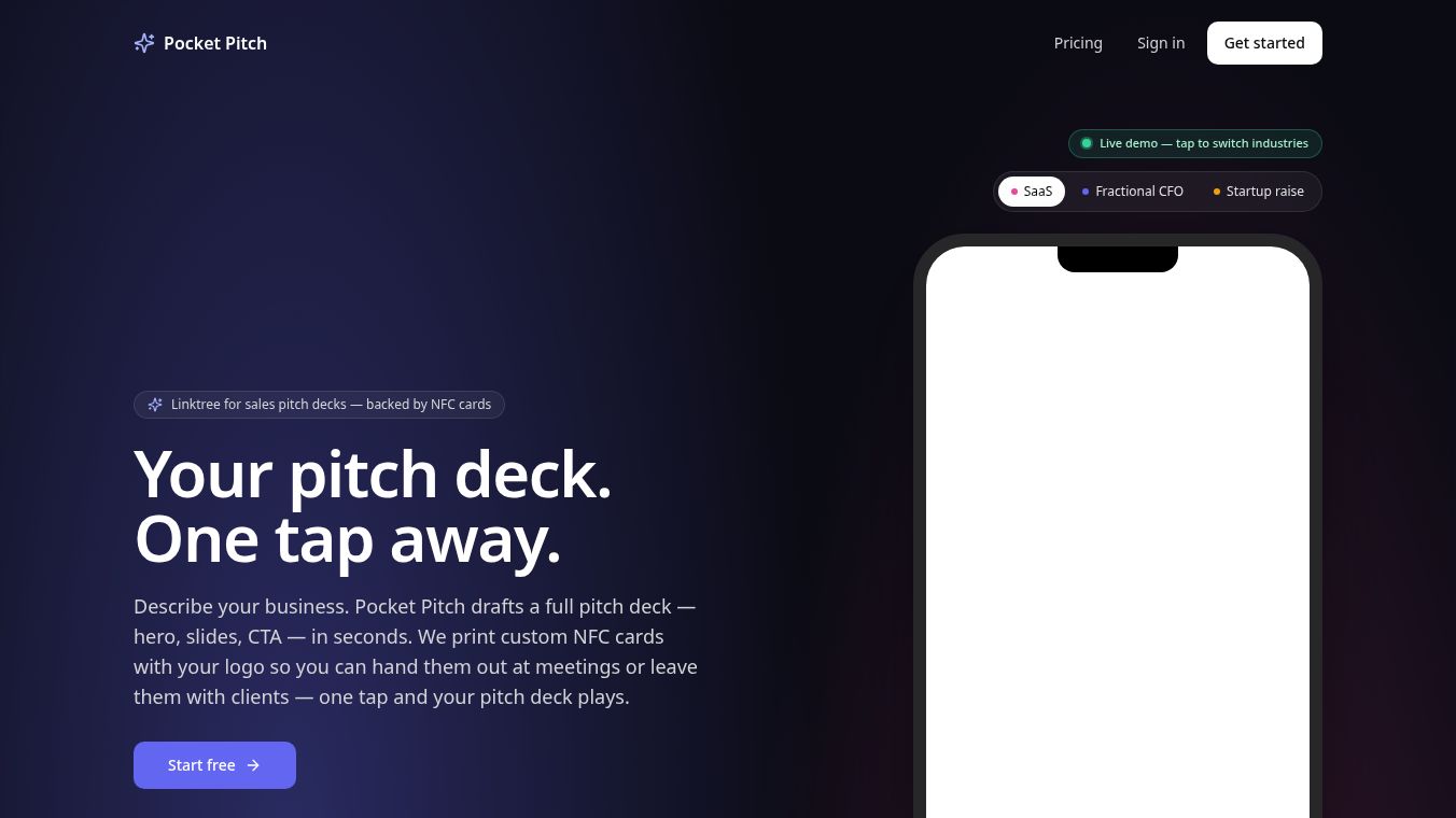 Pocket Pitch