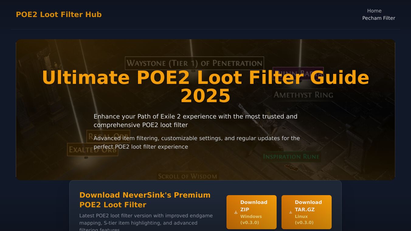 POE2 Loot Filter Hub AI-POE2 Loot