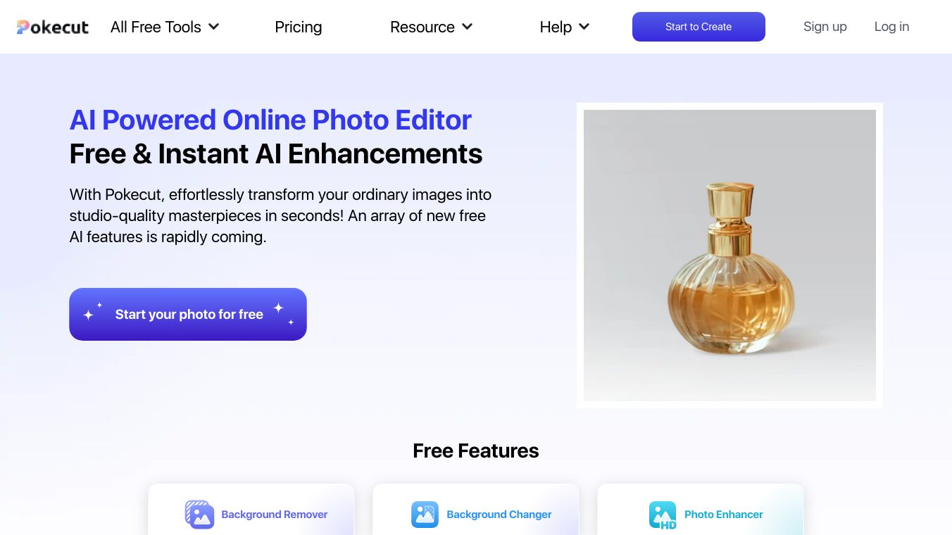 Pokecut-AI Powered Online Photo Editor