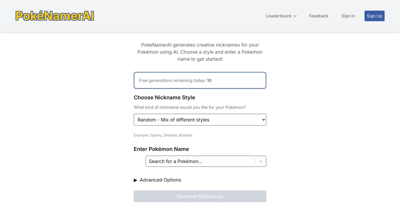 PokéNamerAI