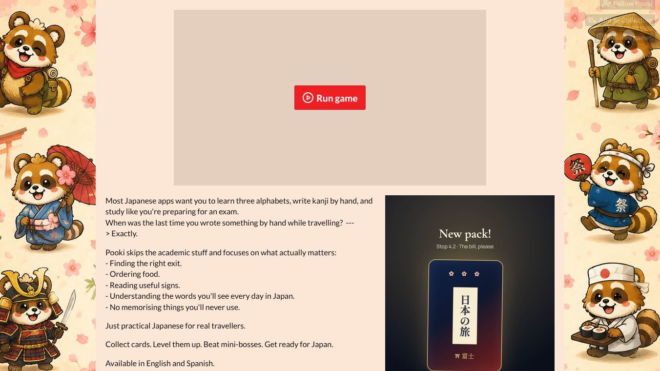 Pooki – Ready for Japan
