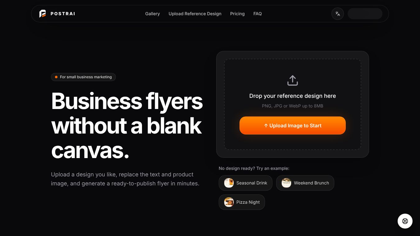 Postrai AI Flyer Generator