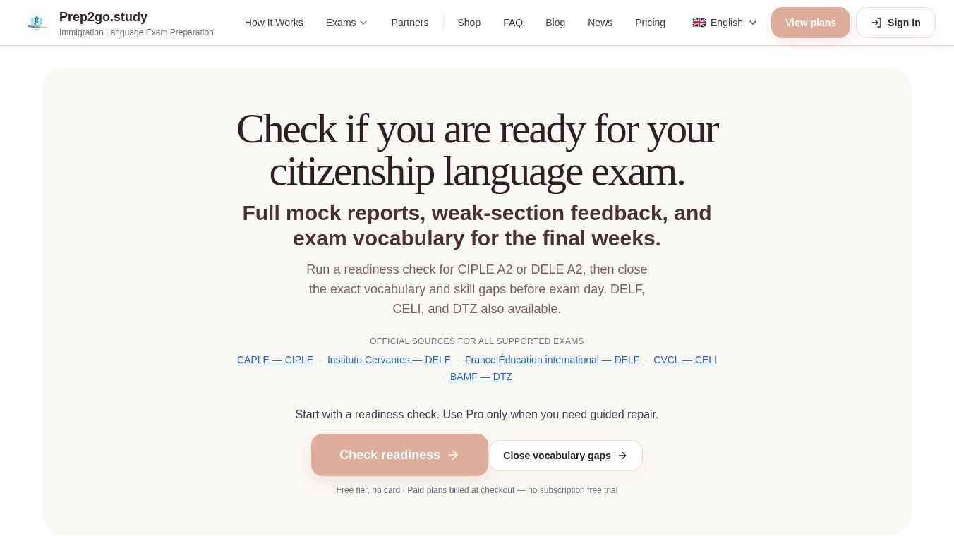 Prep2go.study
