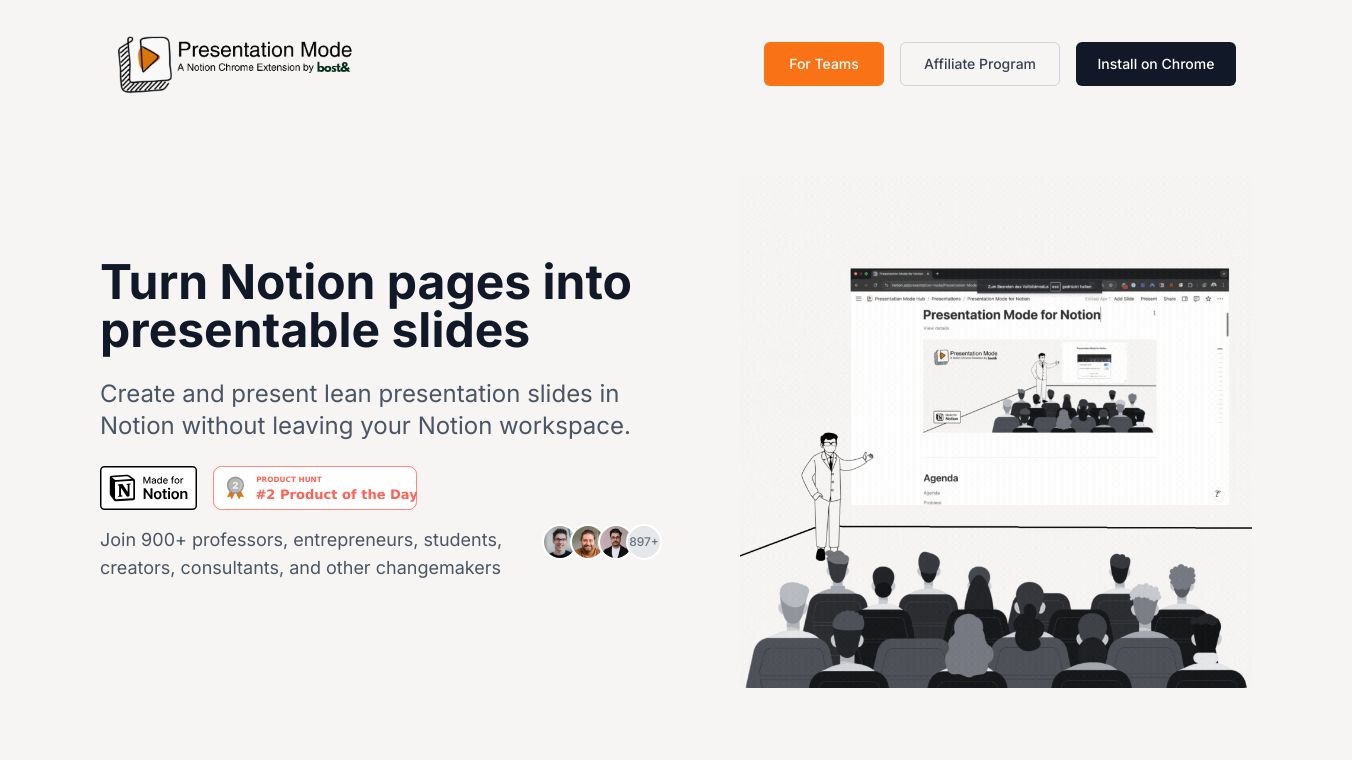 Presentation Mode for Notion