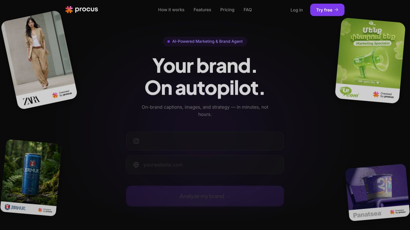 Procus AI. Your AI SMM manager.
