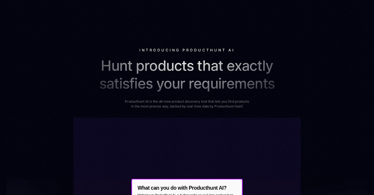 Producthunt AI