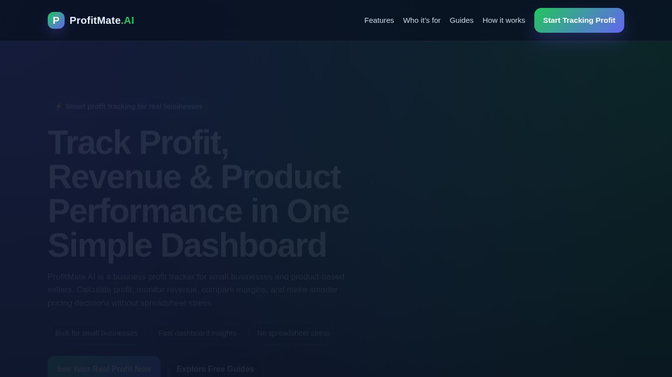 ProfitMate.AI-Smarter analytics.