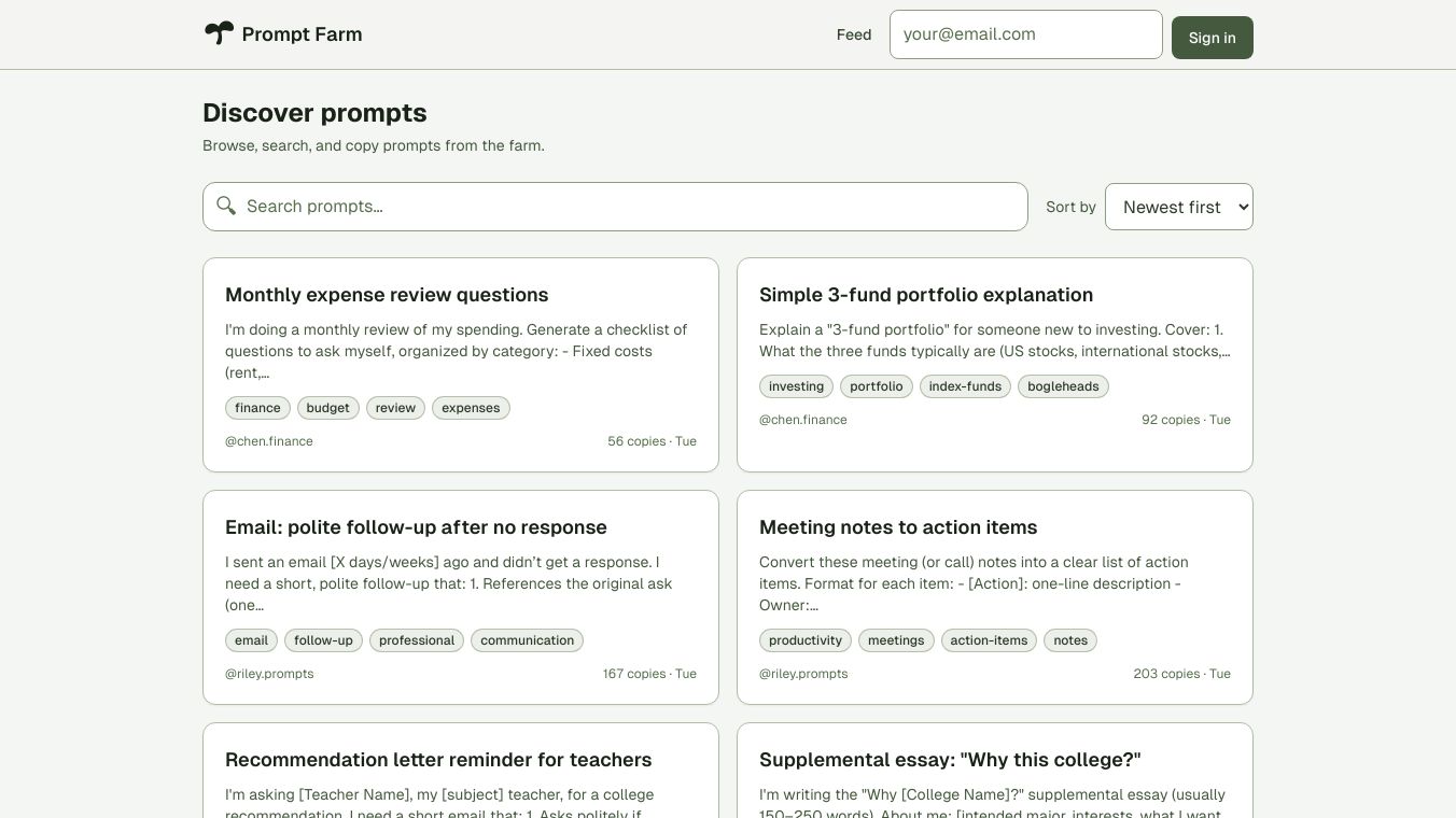Prompt Farm