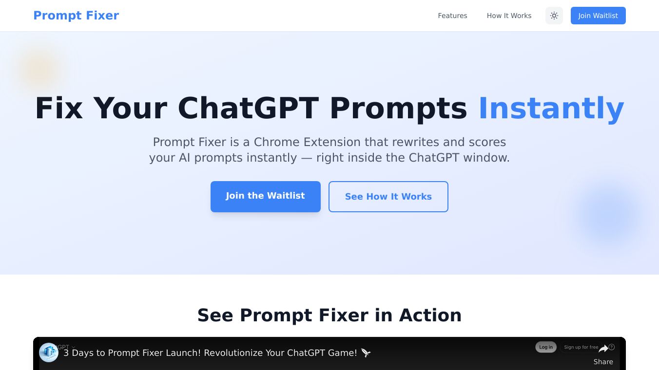 Prompt Fixer