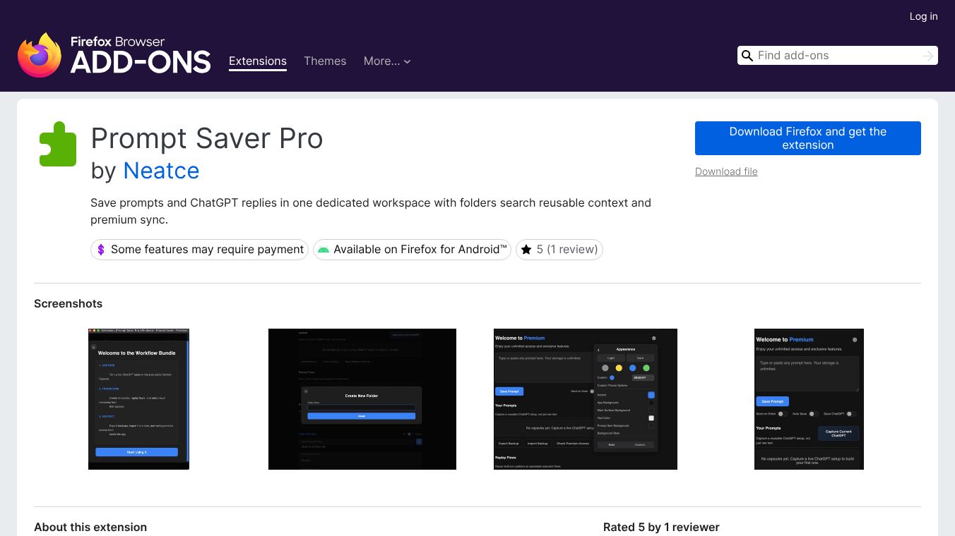 Prompt Saver Pro